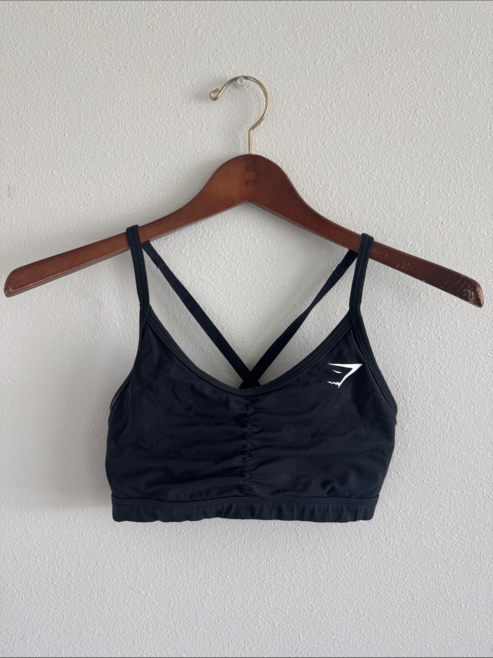 Gymshark Black Strappy Sports Bra